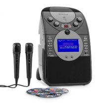 Auna ScreenStar, karaoke systém, kamera, CD, USB, SD, MP3, vrátane 2 mikrofónov, 3 x CD+G