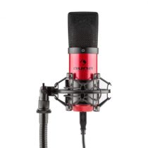 Auna MIC-900-RD, červený, USB, kondenzátorový mikrofón, kardioidný, štúdiový