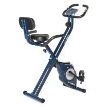 KLARFIT Azura Pro X-Bike, bicykel na domáci tréning, do 100 kg, merač tepu, sklápací, 3 kg, modrý