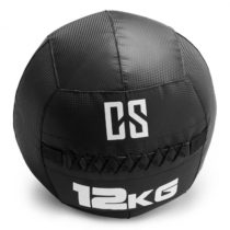 Capital Sports Bravor Wall Ball medicinbal PVC dvojité švy 12kg čierna farba