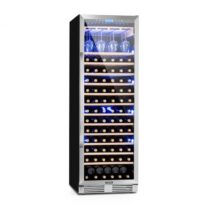 Klarstein Vinovilla Grande, veľkoobjemová vinotéka, chladnička, 425l, 165 fl., 3-farebné LED osvetle...