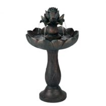 Blumfeldt Rose Belle, záhradná fontána, polyresin, 6 W, romantický dizajn, kovový vzhľad