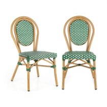 Blumfeldt Montpellier GR, bistro stolička, možnosť ukladať stoličky na seba, hliníkový rám, polyrata...