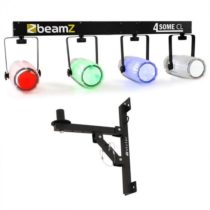 Beamz 4-Some Clear II, osvetľovací set, 5-dielny + nástenný držiak