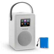 Numan Mini Two Design internetové rádio WiFi DLNA bluetooth FM biela vrátane nabíjacej batérie