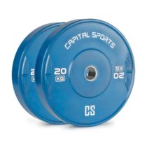 Capital Sports Nipton 20, kotúč, závažie, 1 x 20 kg, tvrdená guma, modrý