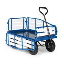 Waldbeck Ventura, ručný vozík, maximálna záťaž 300 kg, oceľ, WPC, modrý